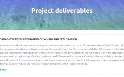 Socio-scientific analysis studies factors determining social acceptance for mining activities at the project’s reference sites